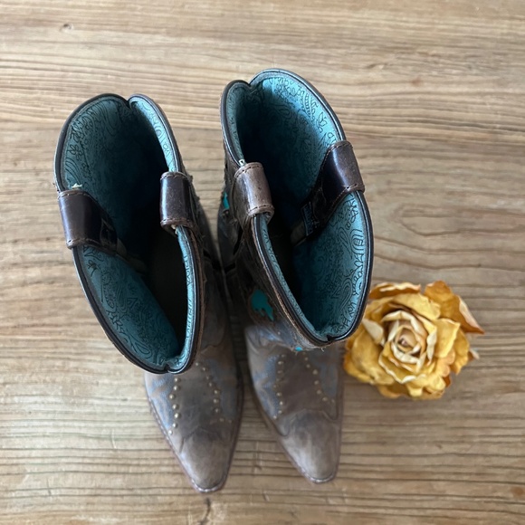 Smoky Mountain Girls Leather Boots Sz 4 - Picture 5 of 13